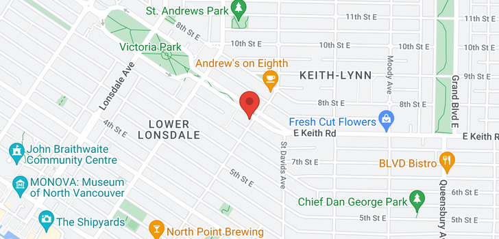 map of 657 ST ANDREWS AVENUE
